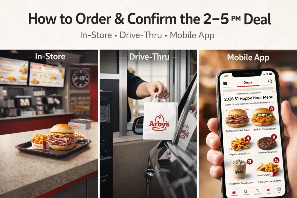 How to Order at Arby's happy hour 