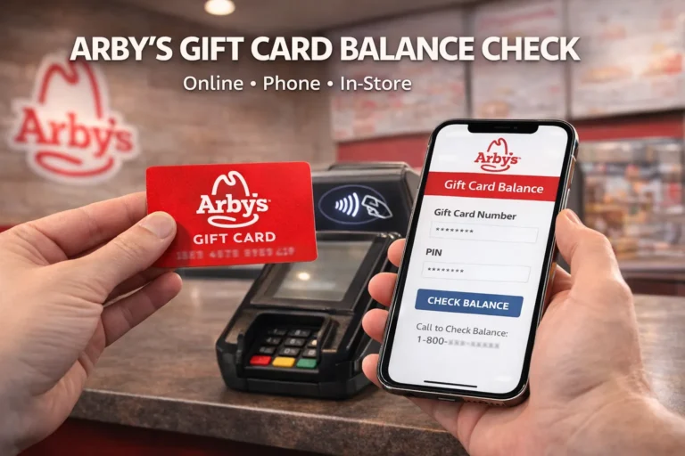 Arby’s Gift Card Balance Check