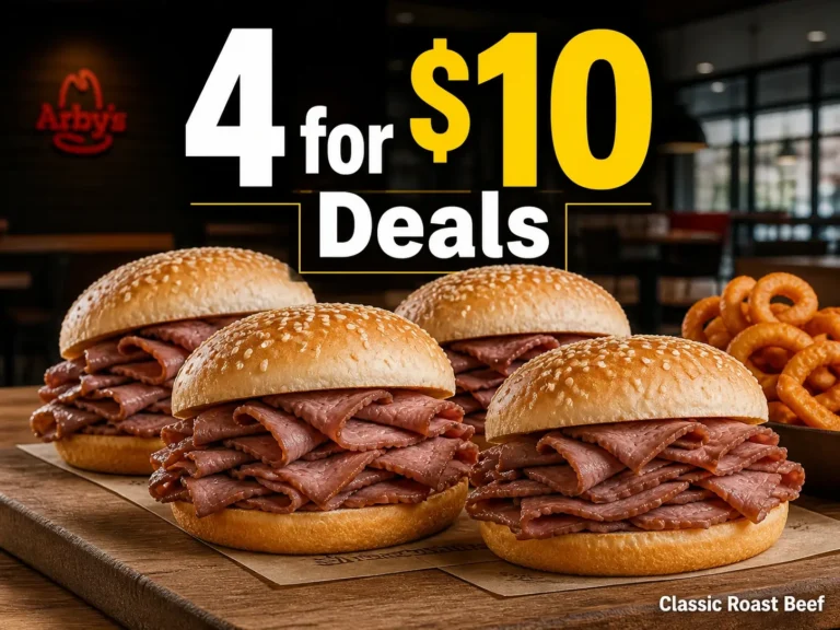 Arby’s 4 for 10 Deals